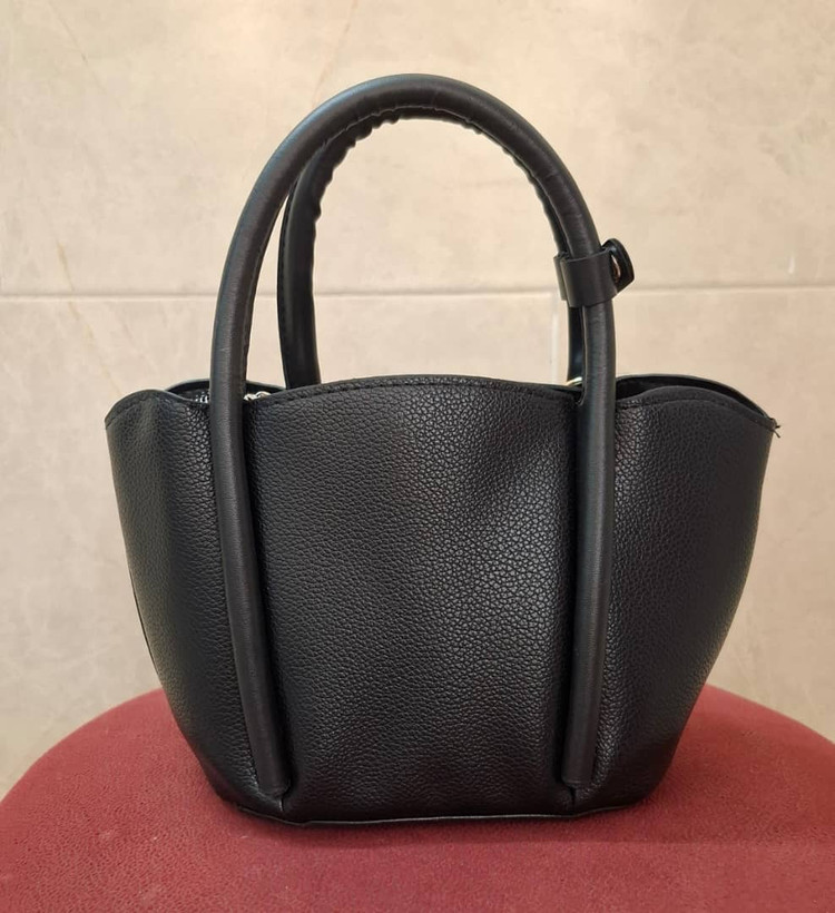 کیف سطلی ترکیبی آلبالویی🍒
